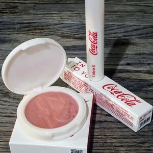 In To You Coca Cola Set of Blush and Orange Fanta Scented Lipgloss/Tint